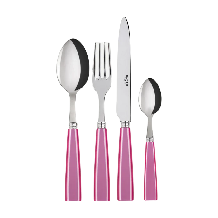 Icône, Pink, 4 Piece Cutlery Set