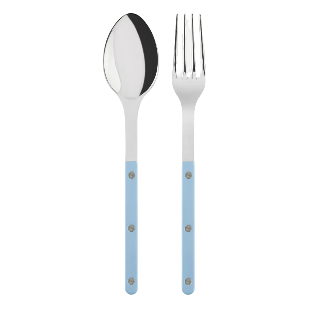 Bistro Shiny Solid, Pastel Blue, Serving Set