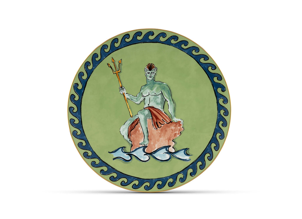 Centerpiece And Charger Plate – Moss Green