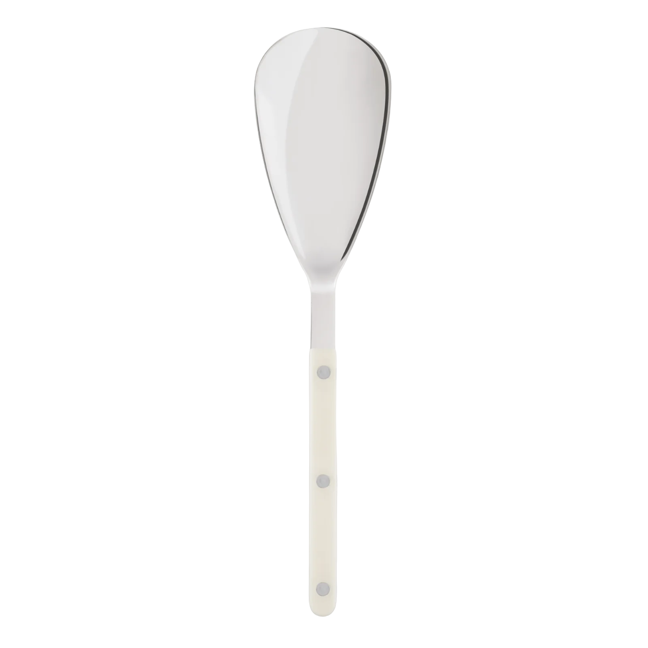 Bistro Shiny Solid, Ivory, Rice Spoon – Emporean