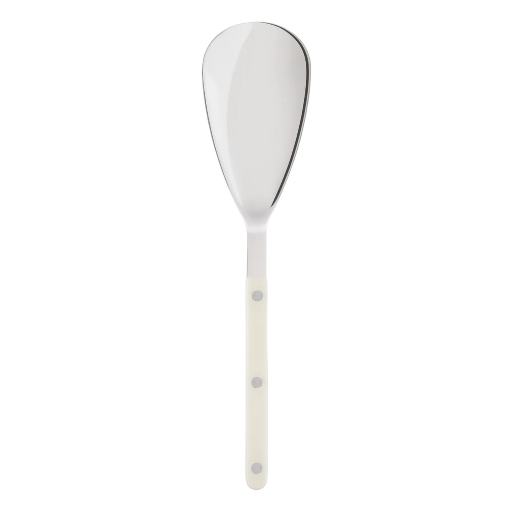 Bistro Shiny Solid, Ivory, Large Spoon