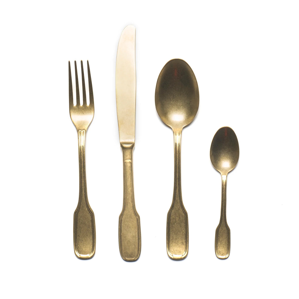 Bitossi Home Set 24 Pieces Cutlery Gold