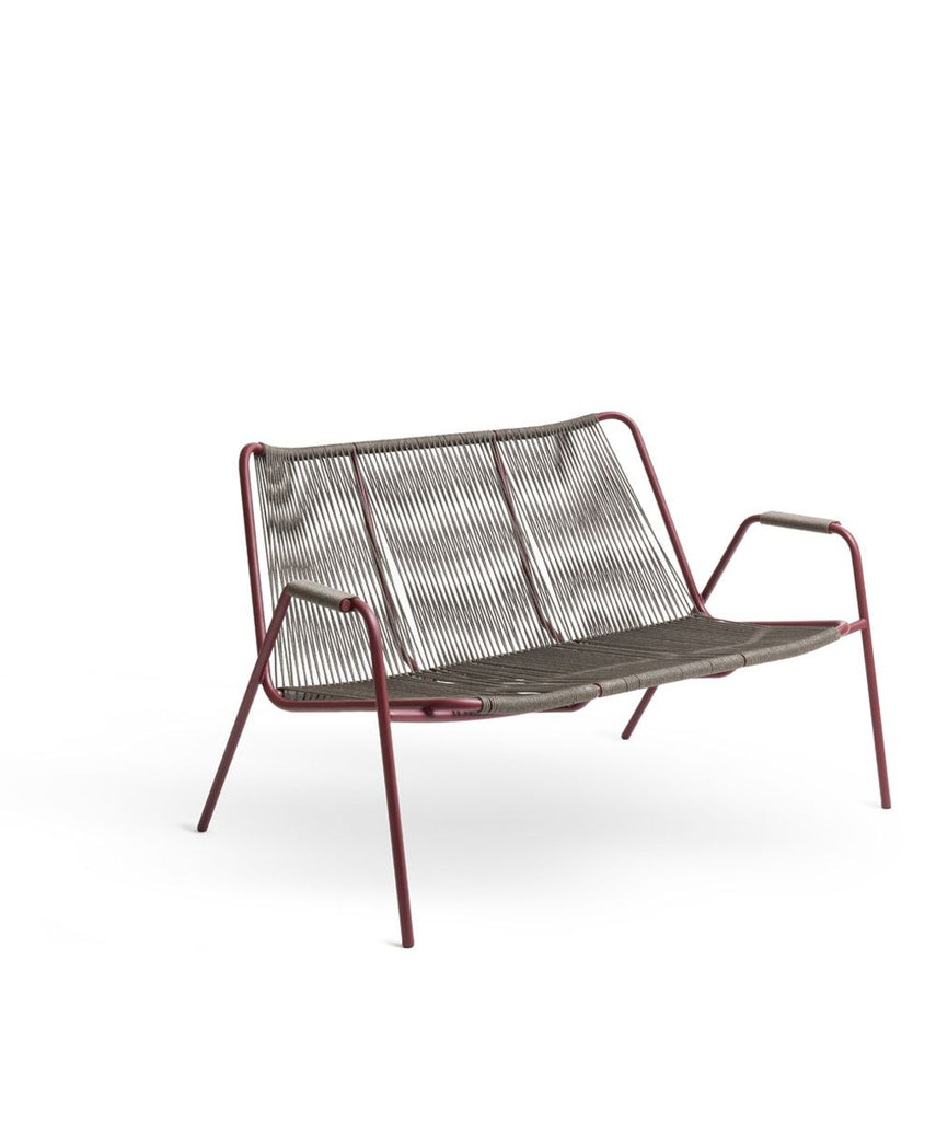 Coco bench in steel and rope