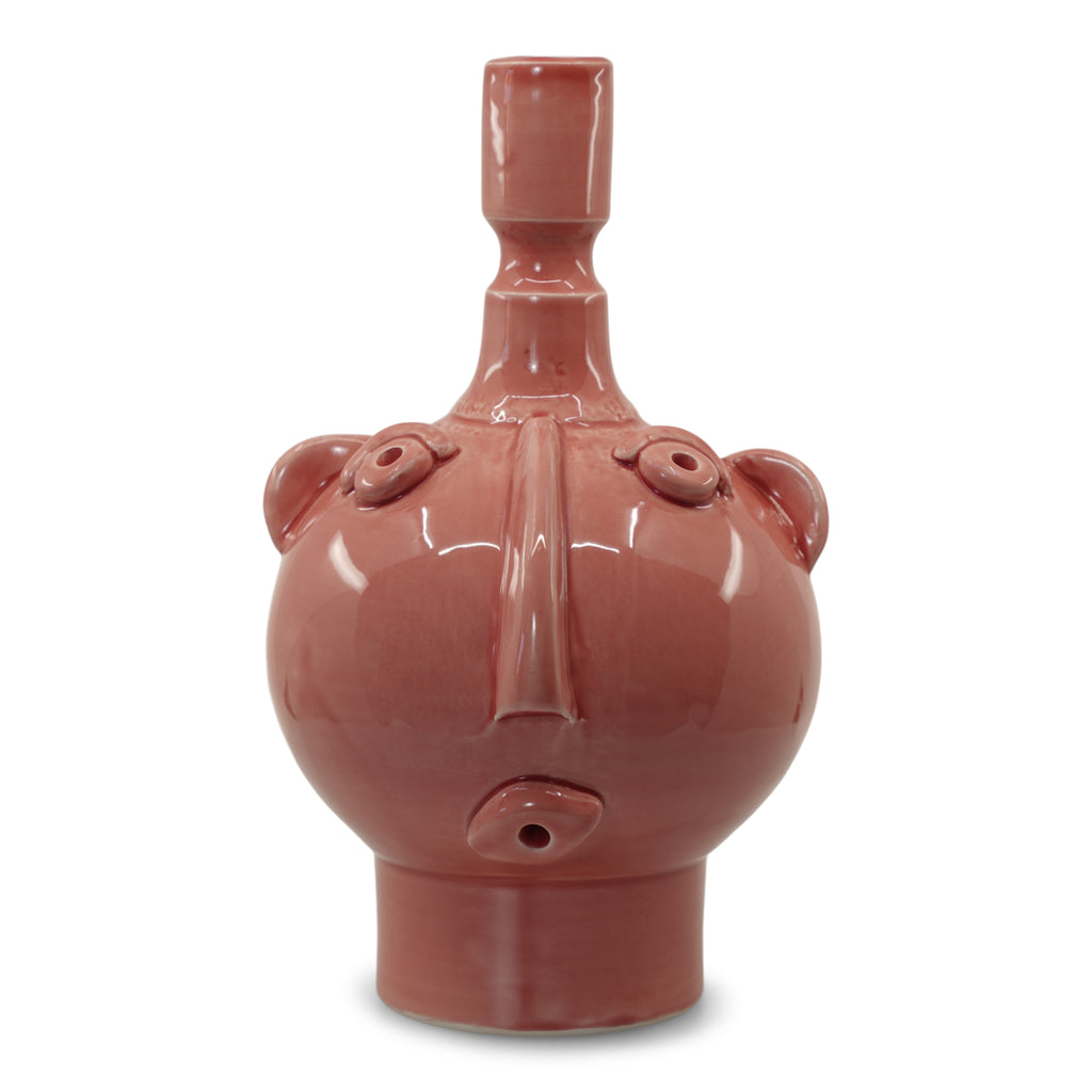 Sicilian Ceramic Head Candle Holder