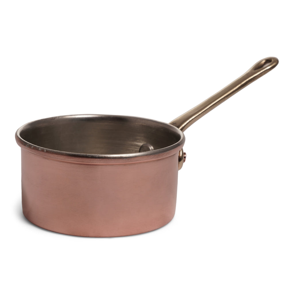 Navarini Rame copper souffle moulds with 1 handle