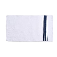 Tivoli Luxury Large Hand Towel White/Dark Blue