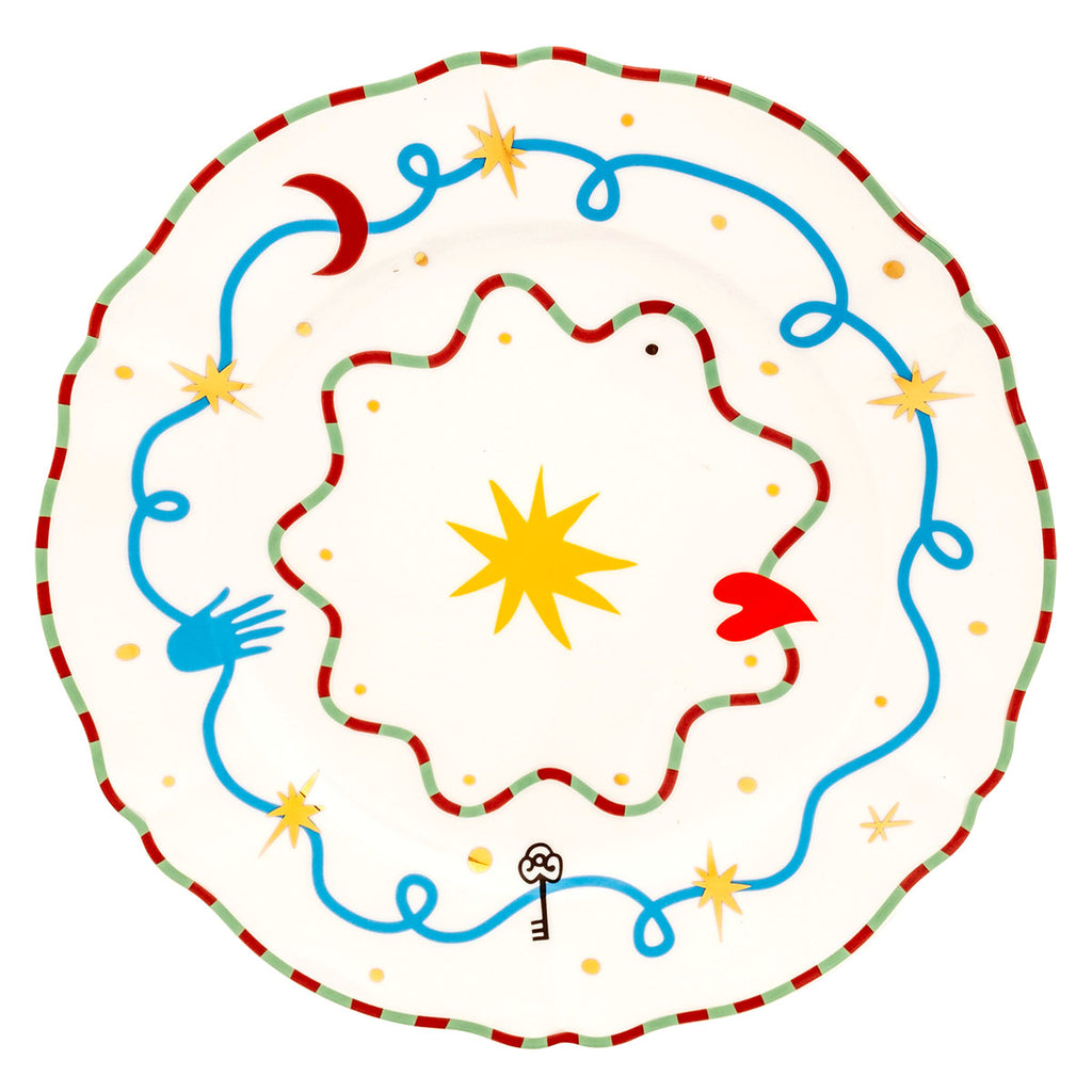 Bitossi Round Platter  Star