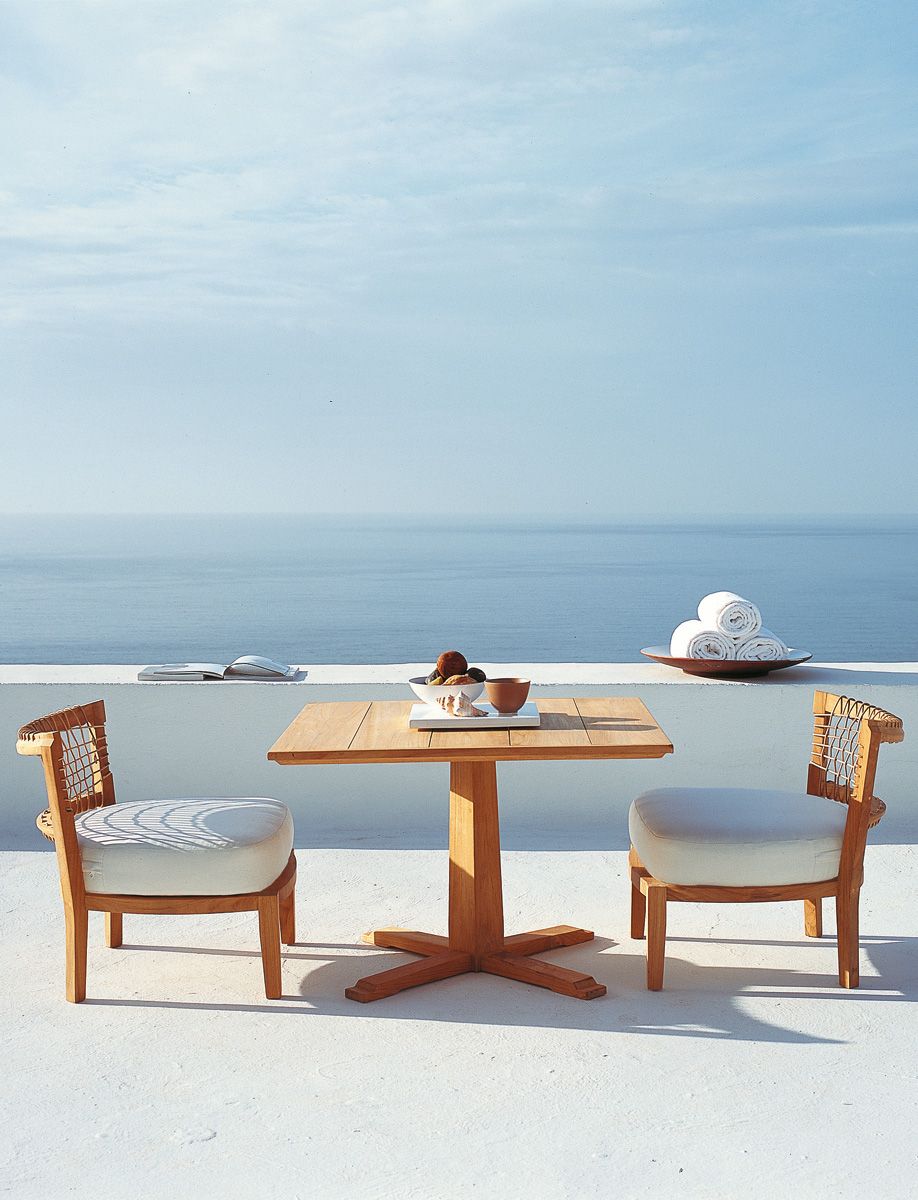 Dinner Table Synthesis Example Unopiù | Synthesis | Outdoor Dining Tables | Teak Frame | Teak | Luxury ...