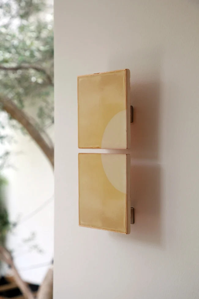 Tiles Moon J Ceramic Wall Light