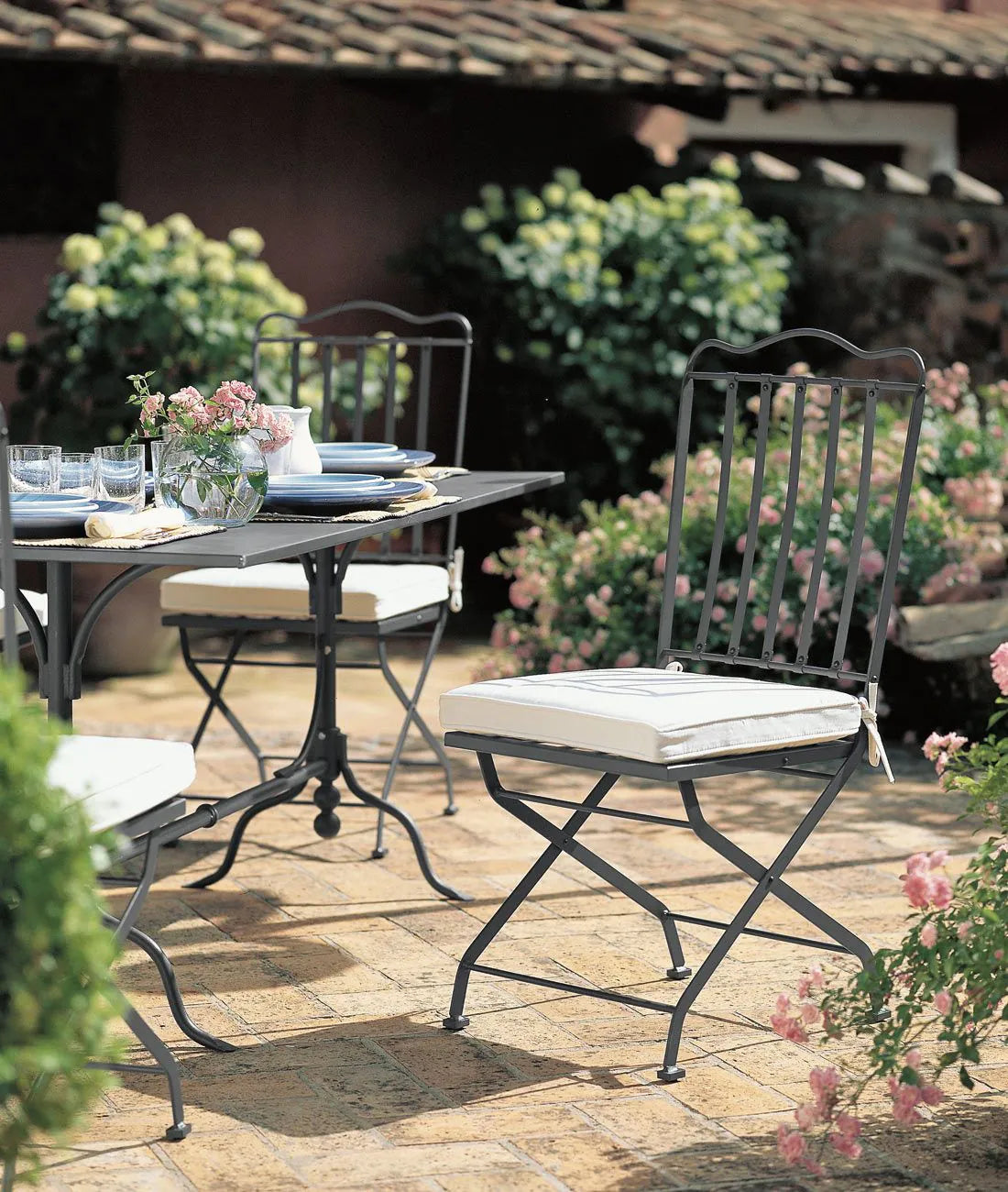 Unopiù Toscana Outdoor Dining Chairs Powder Coated Iron
