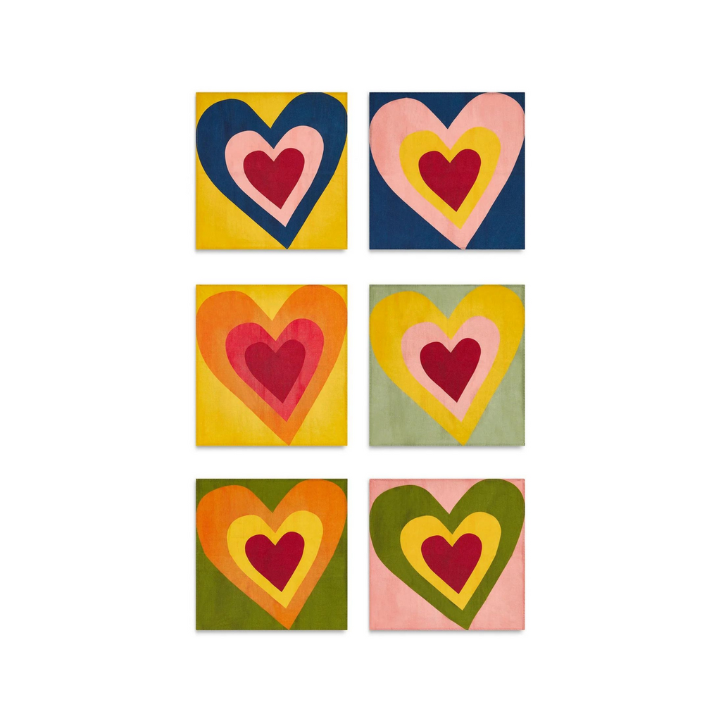 Summerill & Bishop Heart Napkins - Set of Six